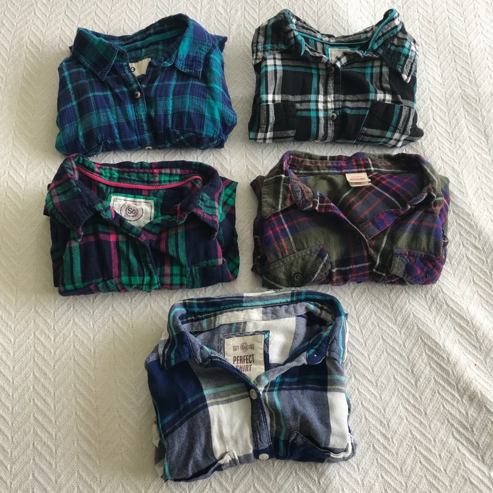 *SOLD* Bundle of Plaid Shirts